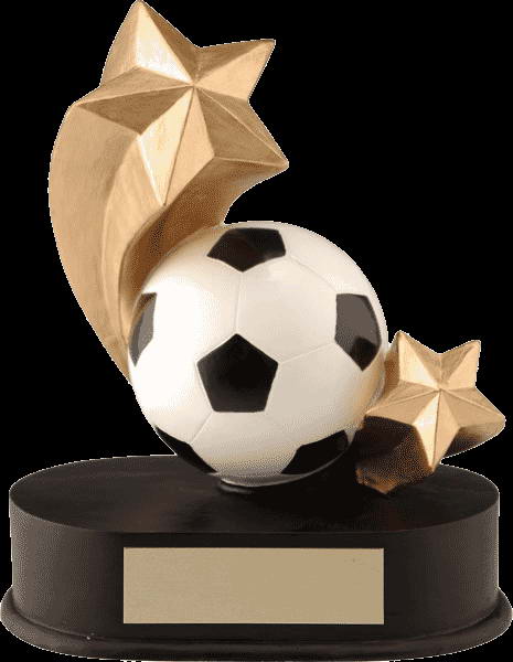 custom resin soccer trophy sport award