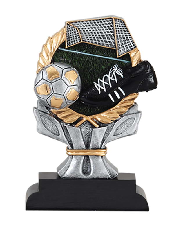 custom resin soccer trophy sport award