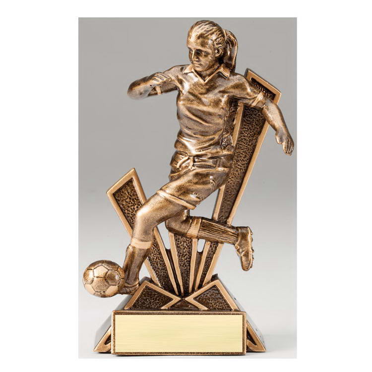 custom resin soccer trophy sport award