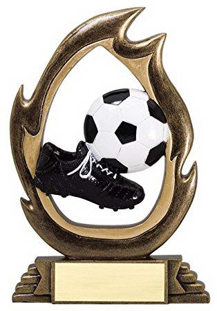 custom resin soccer trophy sport award