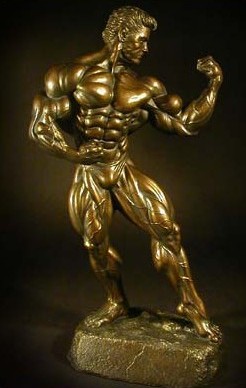 custom resin bodybuilding trophy