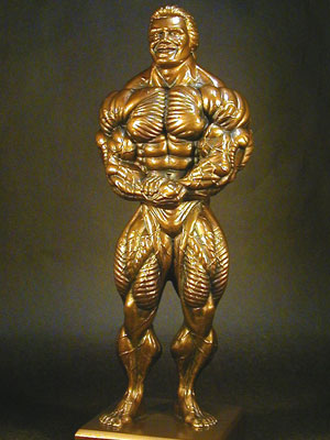 custom resin bodybuilding trophy