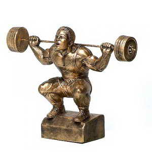 custom resin bodybuilding trophy