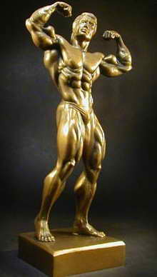 custom resin bodybuilding trophy