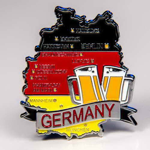 custom metal fridge magnet