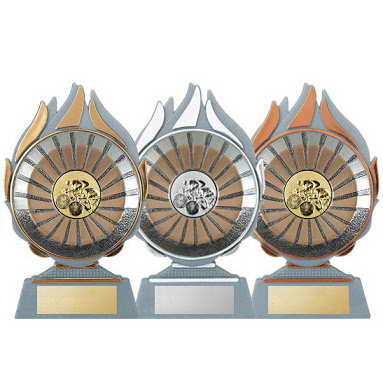 custom resin cycling sport trophy award