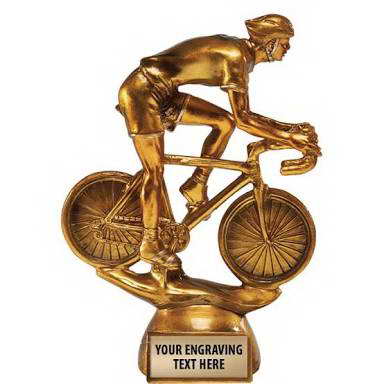 custom resin cycling sport trophy award