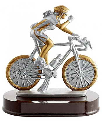 custom resin cycling sport trophy award