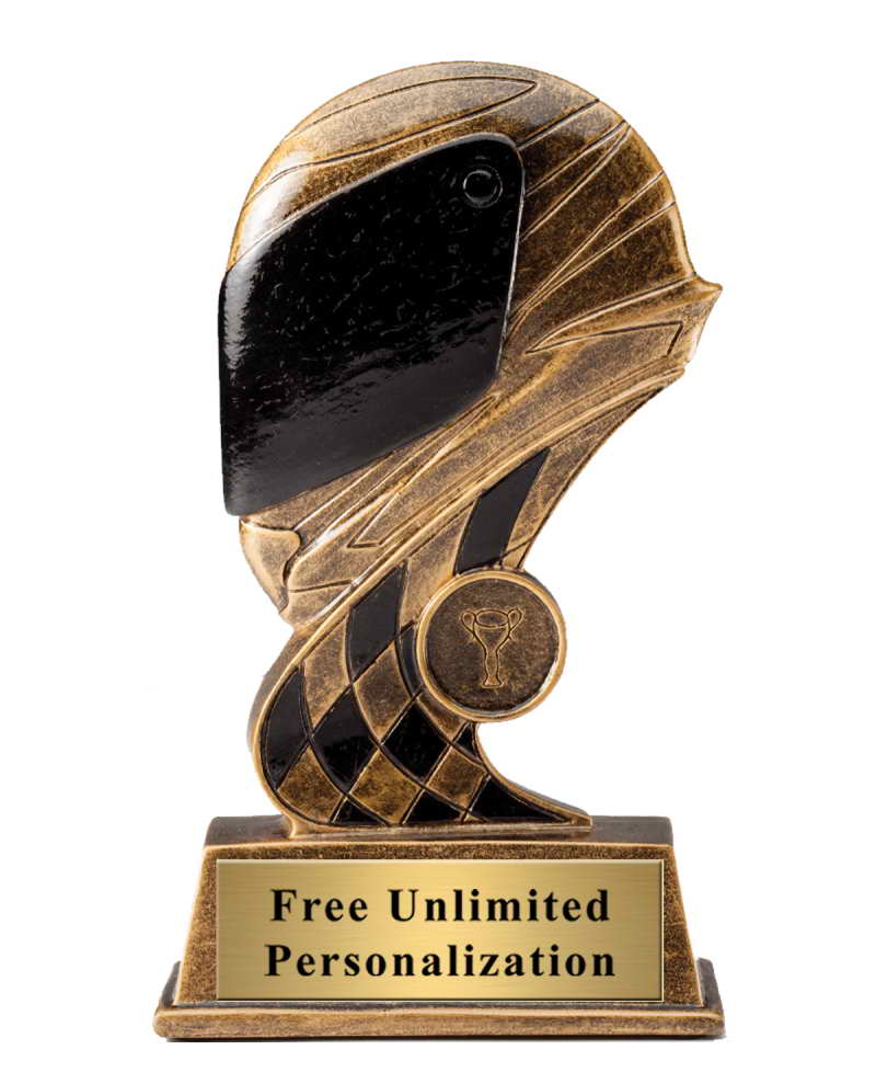 custom resin racing sport trophy award