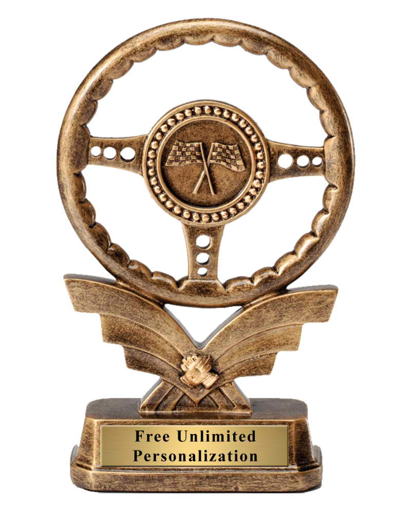 custom resin racing sport trophy award
