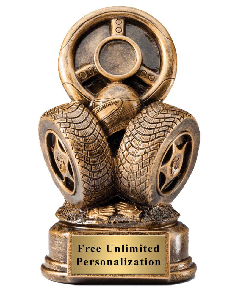 custom resin racing sport trophy award