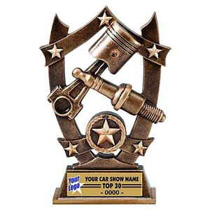 custom resin racing sport trophy award