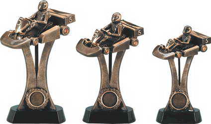 custom resin racing sport trophy award