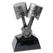 custom resin racing sport trophy award