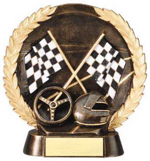 custom resin racing sport trophy award