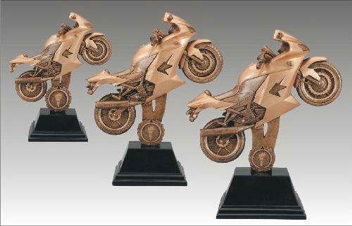 custom resin racing sport trophy award