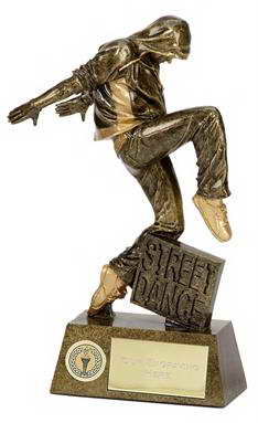 custom resin dancing sport trophy