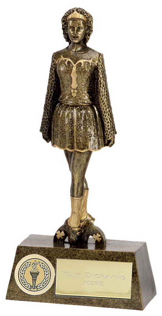 custom resin dancing sport trophy