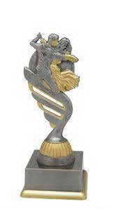 custom resin dancing sport trophy