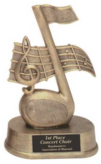 custom resin music trophy award souvenir gift