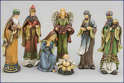 custom resin religion statue set souvenir gift
